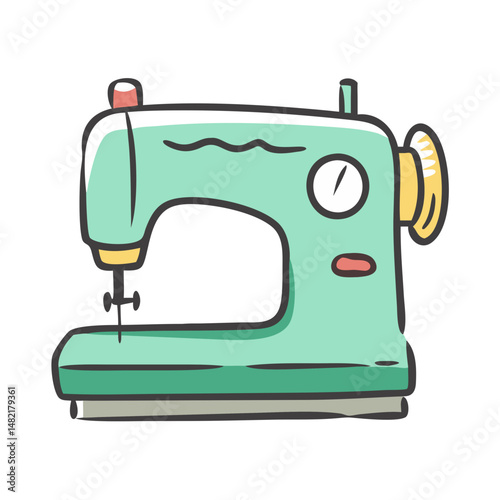 sewing machine icon, sewing machine vector illustration-simple illustration of sewing machine, perfect for sewing machine logos and icons