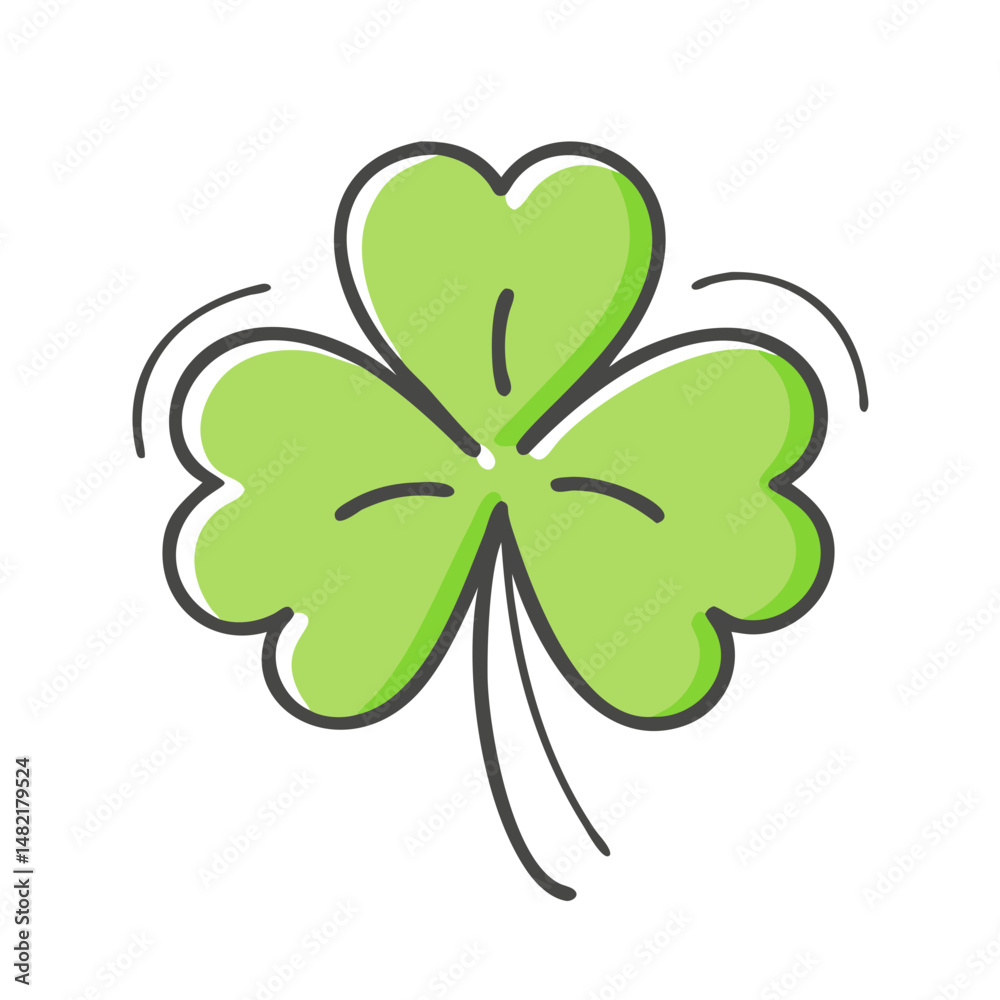 shamrock st patrick s day icon, shamrock st patrick s day vector illustration-simple illustration of shamrock st patrick s day, perfect for shamrock st patrick s day logos and icons