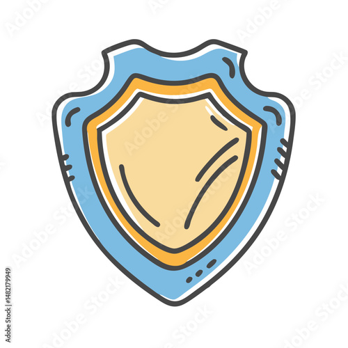 shield icon, shield vector illustration-simple illustration of shield, perfect for shield logos and icons