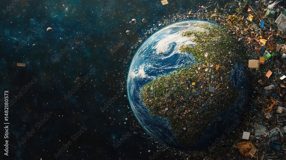 Obraz premium Planet Pollution