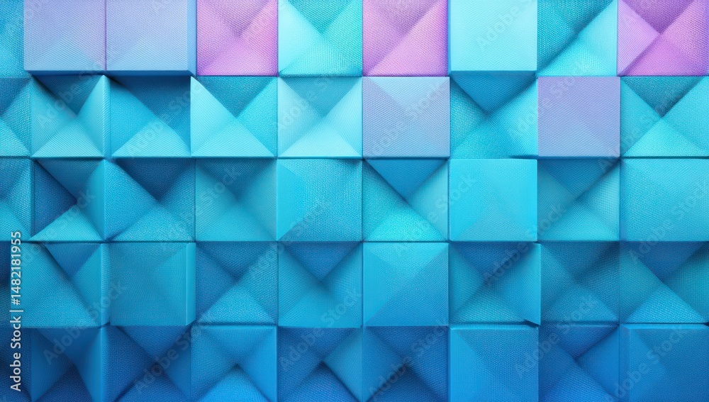 Fototapeta premium 3D LED panel with a soft gradient color transition, enhancing the lighting ambiance.