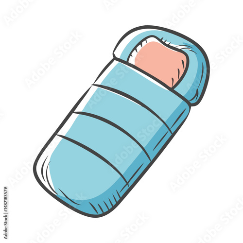 sleeping bag icon, sleeping bag vector illustration-simple illustration of sleeping bag, perfect for sleeping bag logos and icons