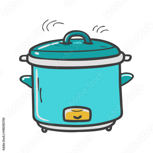 slow cooker icon, slow cooker vector illustration-simple illustration of slow cooker, perfect for slow cooker logos and icons