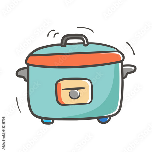 slow cooker icon, slow cooker vector illustration-simple illustration of slow cooker, perfect for slow cooker logos and icons