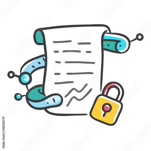 smart contract icon, smart contract vector illustration-simple illustration of smart contract, perfect for smart contract logos and icons