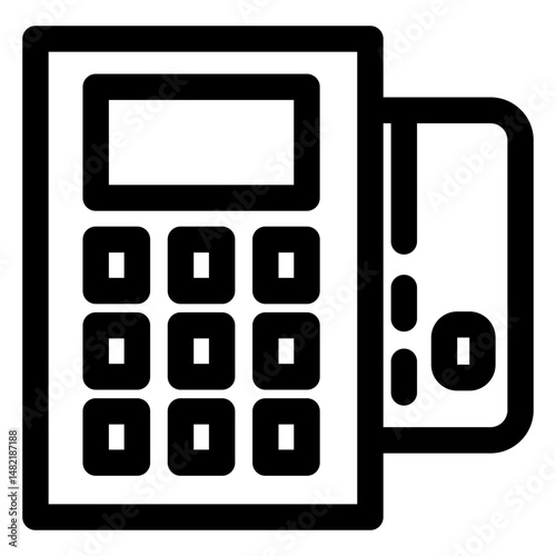 Debit card machine icon