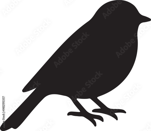 vector illustration of a crow