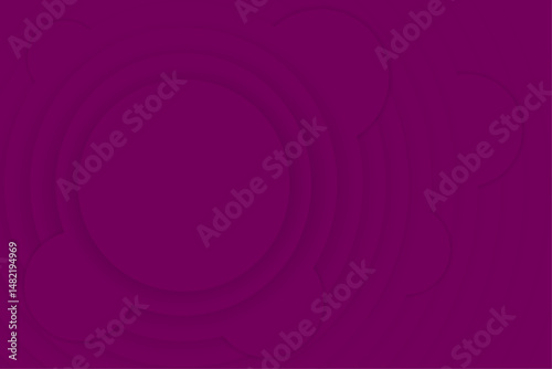 3d Circle Pattern Background Template | Creative Circular Shape Geometric Pattern with Glow Effect with Carmine Colour | Abstract Vector for Banner, Poster, Decoration, Home Decor, Business, Media 