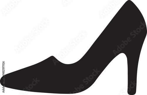 black high heel shoes