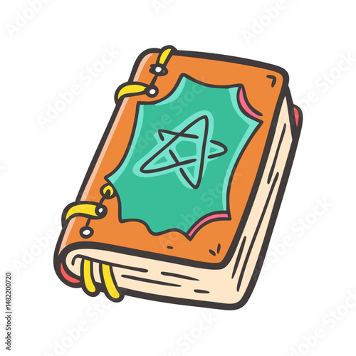 spellbook icon, spellbook vector illustration-simple illustration of spellbook, perfect for spellbook logos and icons