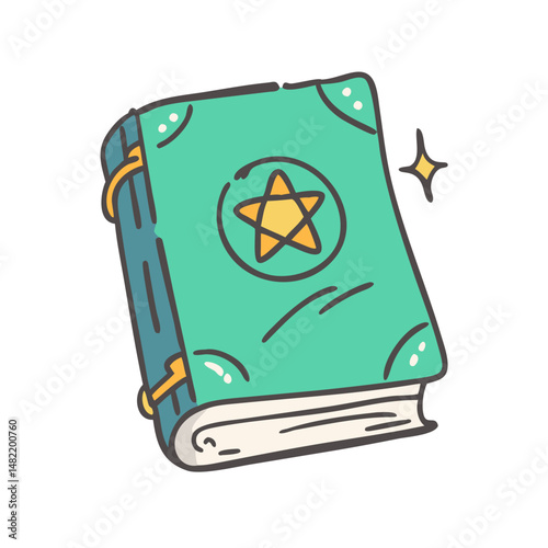 spellbook icon, spellbook vector illustration-simple illustration of spellbook, perfect for spellbook logos and icons