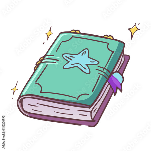 spellbook icon, spellbook vector illustration-simple illustration of spellbook, perfect for spellbook logos and icons