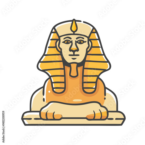 sphinx icon, sphinx vector illustration-simple illustration of sphinx, perfect for sphinx logos and icons