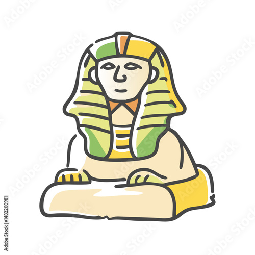 sphinx icon, sphinx vector illustration-simple illustration of sphinx, perfect for sphinx logos and icons