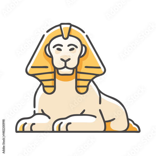 sphinx icon, sphinx vector illustration-simple illustration of sphinx, perfect for sphinx logos and icons