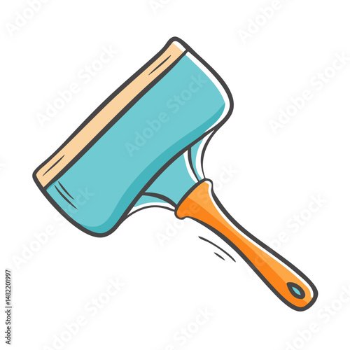 squeegee icon, squeegee vector illustration-simple illustration of squeegee, perfect for squeegee logos and icons