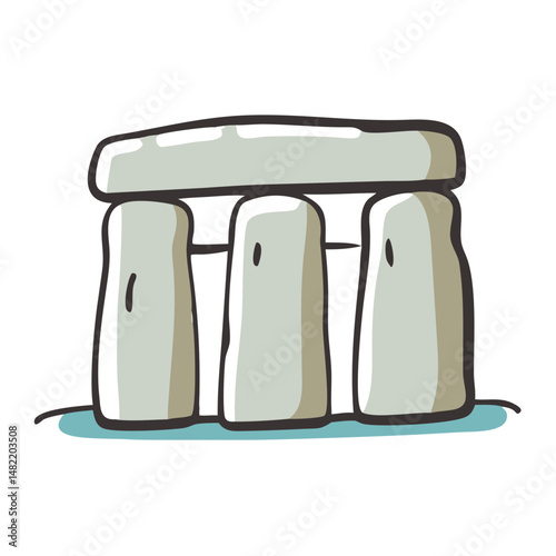 stonehenge icon, stonehenge vector illustration-simple illustration of stonehenge, perfect for stonehenge logos and icons