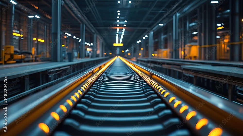 Glowing Railway Tracks Glowing Railway Tracks