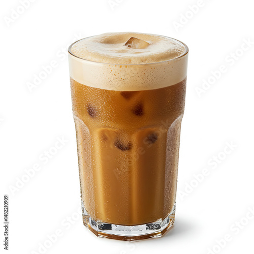 glass of cola with ice