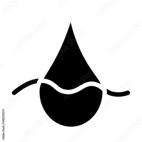 droplets glyph icon
