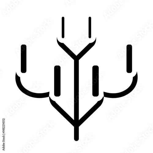 sun glyph icon
