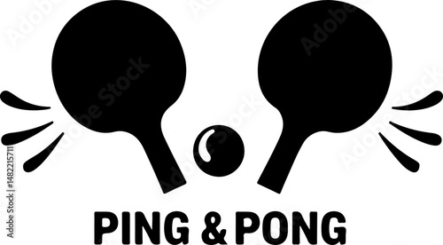 Table Tennis Player Silhouette