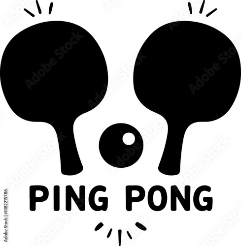 Table Tennis Player Silhouette
