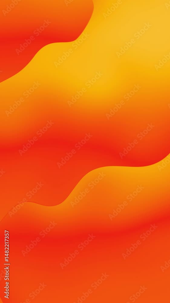 Abstract gradient background animation in orange and yellow gradient with seamless looping