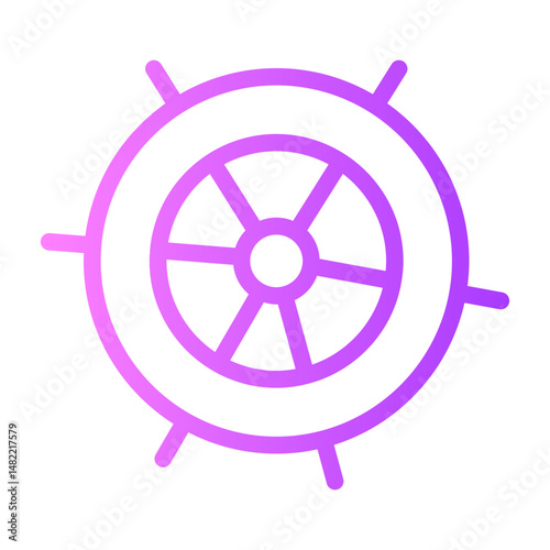 rudder gradient icon