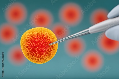 Exploring the intricacies of cellular structures under a microscope