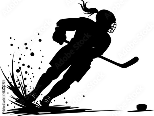 Hockey vector Silhouette