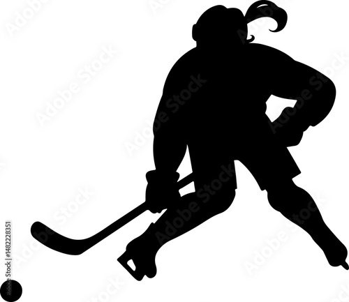 Hockey vector Silhouette