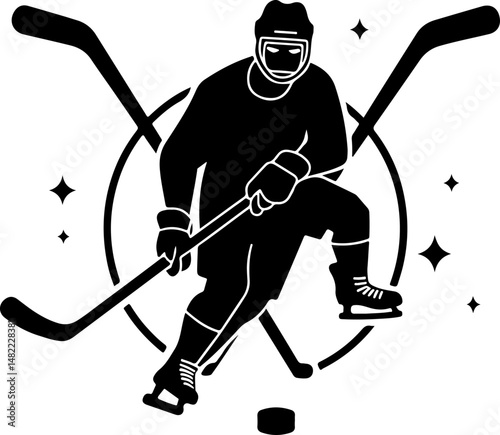 Hockey vector Silhouette