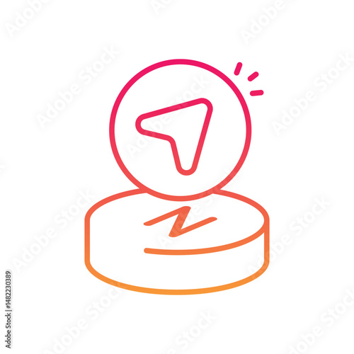 Heading Vector icon