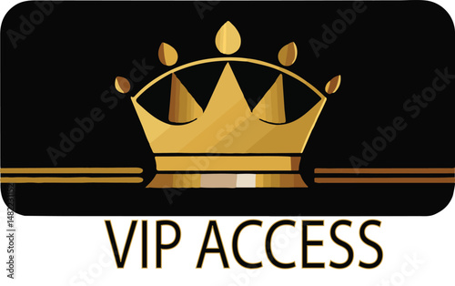 luxury black and gold vip card design