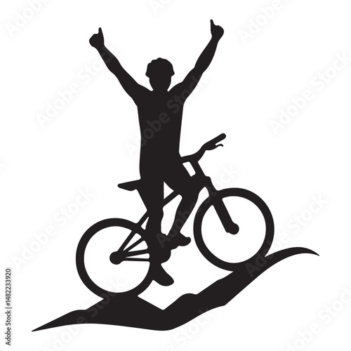Mountain biker A mountain Rider ride the bike