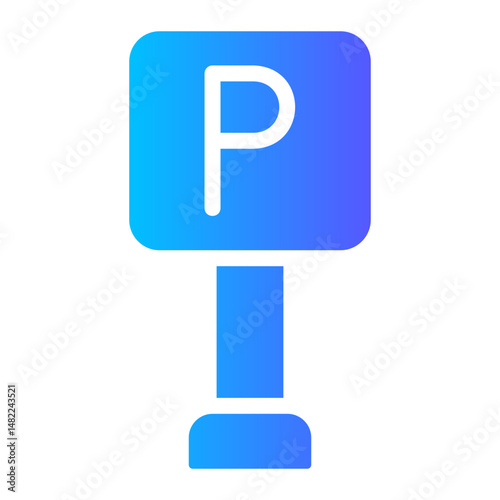  parking area Gradient icon
