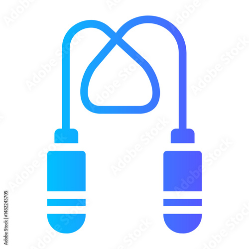 jump rope Gradient icon