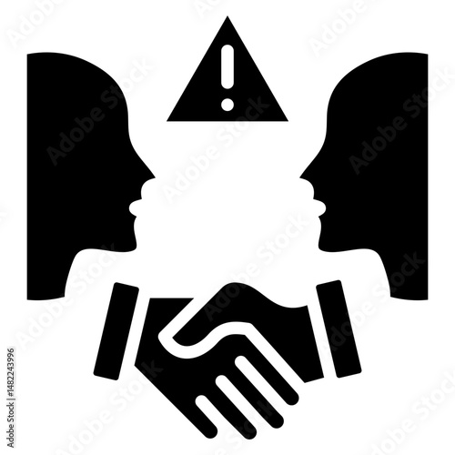 Conflict Resolution glyph icon