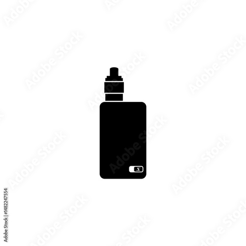 Vape e cigarettes smoking icon isolated on white background
