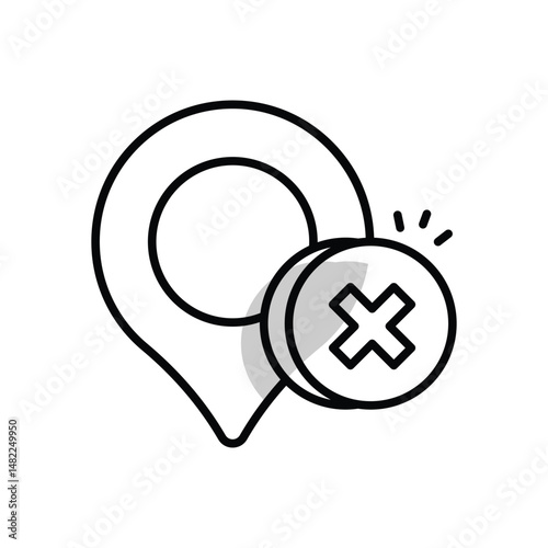 Waypoints Vector icon