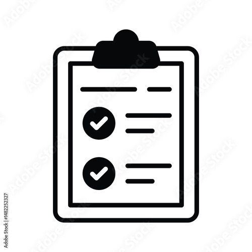 Easy to edit glyph icon of inventory checklist