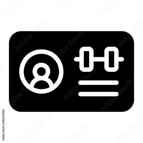 member card Solid icon