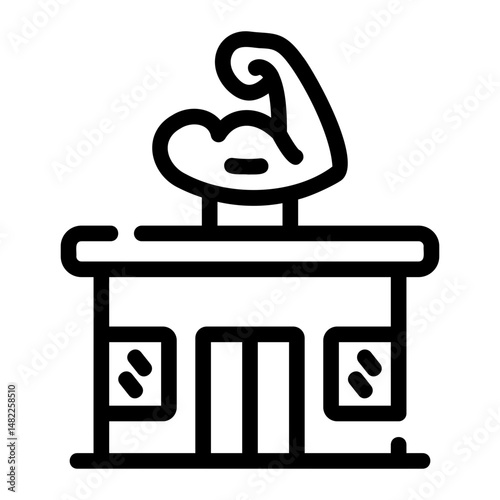fitness center Line Icon