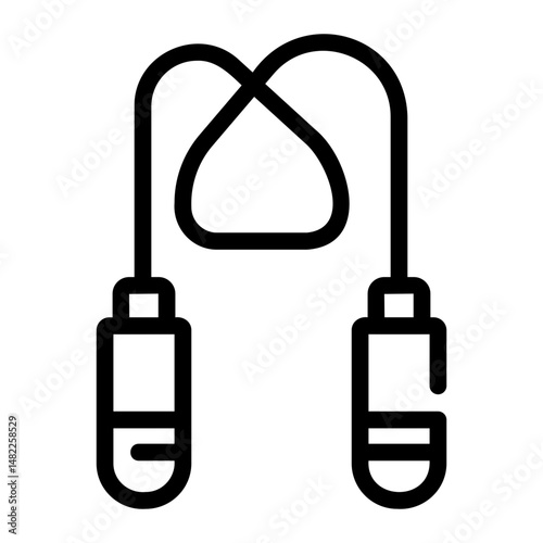 jump rope Line Icon