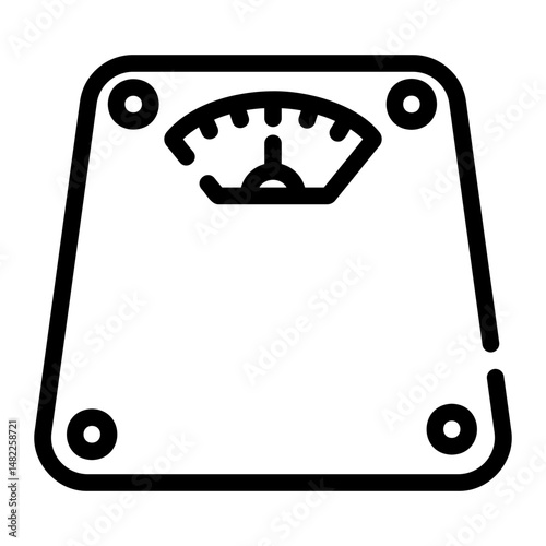 weight scale Line Icon