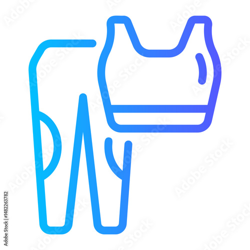shirt Line Gradient Icon