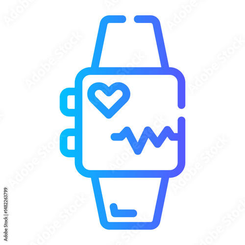 smartwatch Line Gradient Icon