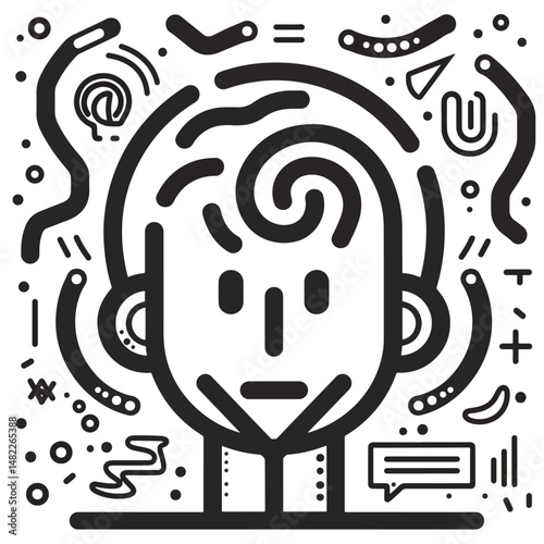 2D problem web icon in line style  Icons, Flat lay Icon