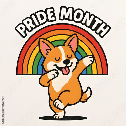 Rainbow Pride Month design for social media and campaigns